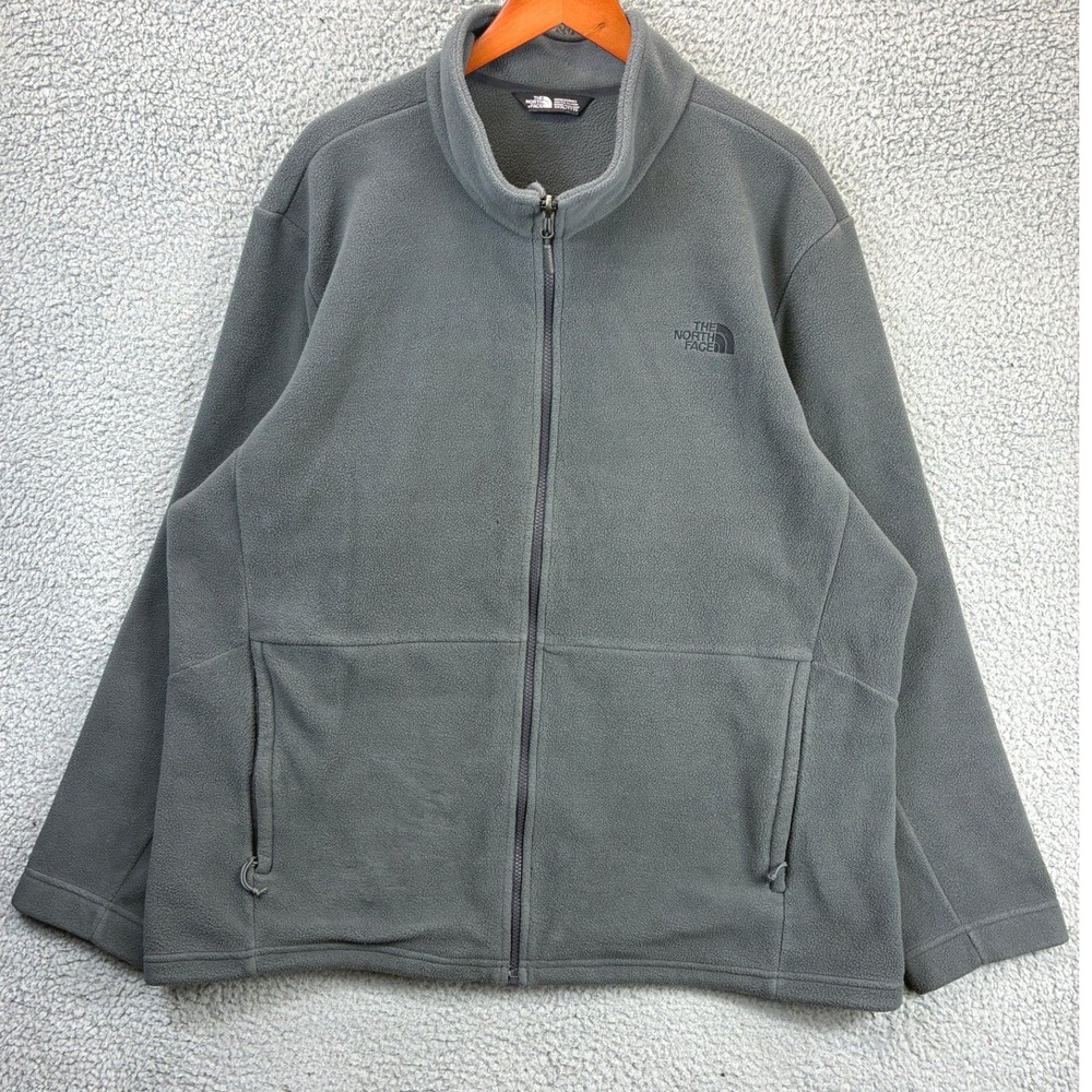 The North Face Full Zip Fleece Jacket Mens 3XL Gray Gorpcore Outdoor Hiking